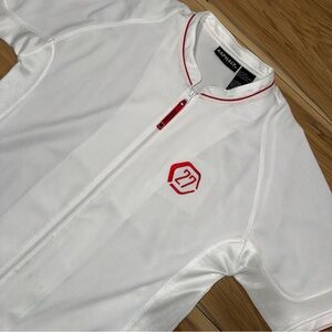 Starter Asphalt Legend 27 Basketball Soccer All Zip Up Embroidery White dri fit